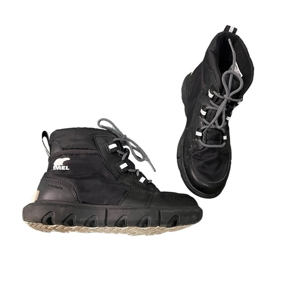 Sorel Explorer II Carnival Sport Boot Waterproof Black Size 6 - Picture 1 of 9